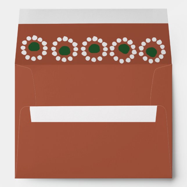 Enveloppe Mariage mexicain Fiesta Boho Barro (Dos (Bas))