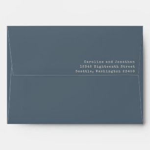 Enveloppe Mariage minimaliste de typographie de machine à éc