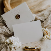 Enveloppe Mariage minimaliste en ivoire simple A7 