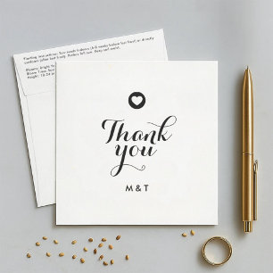 Enveloppe Mariage minimaliste Merci Favoriser le paquet de s