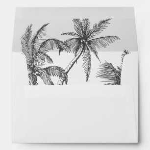 Enveloppe Mariage minimaliste tropical moderne