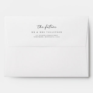 Enveloppe Mariage Moderne à l'Encre du Cœur