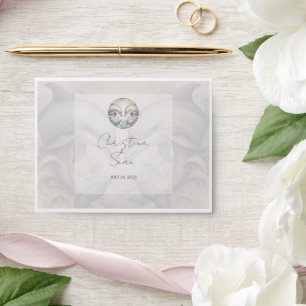 Enveloppe Mariage moderne Whimsy Dolphin