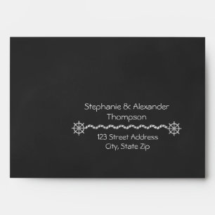 Enveloppe Mariage nautique du tableau de bord