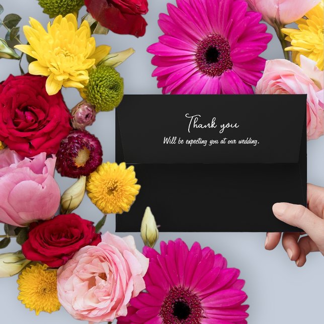 Enveloppe Mariage noir blanc (Créateur téléchargé)