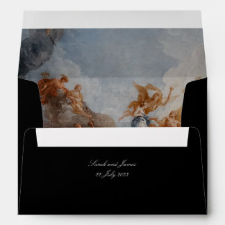 Enveloppe Mariage noir Vintage