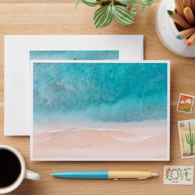 Enveloppe Mariage Ocean Beach (Desk)