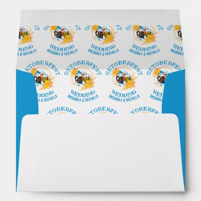 Enveloppe Mariage OKTOBERFEST (Dos (Bas))