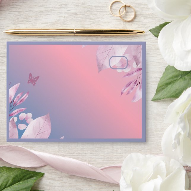 enveloppe mariage pastel cerisier fleur sakura (Wedding)