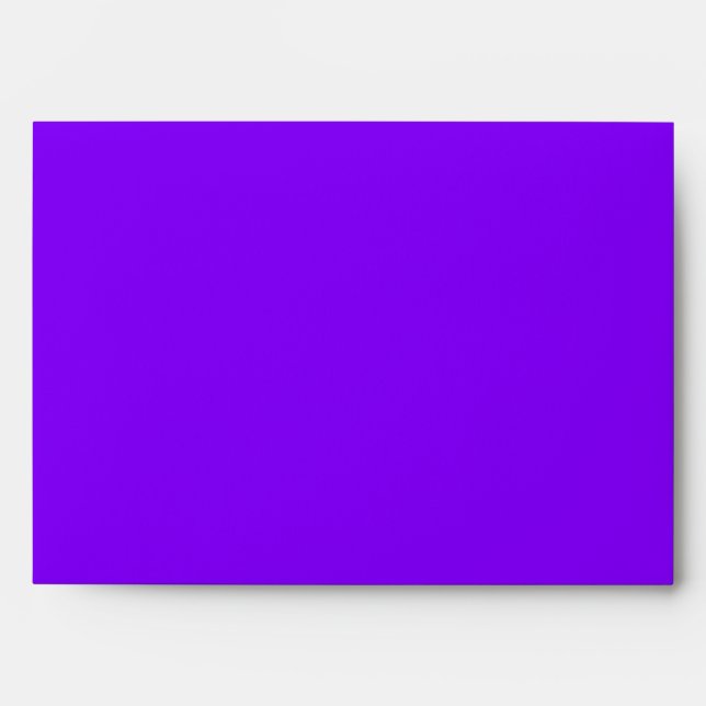 Enveloppe Mariage personnalisé violet orchidée (Devant)