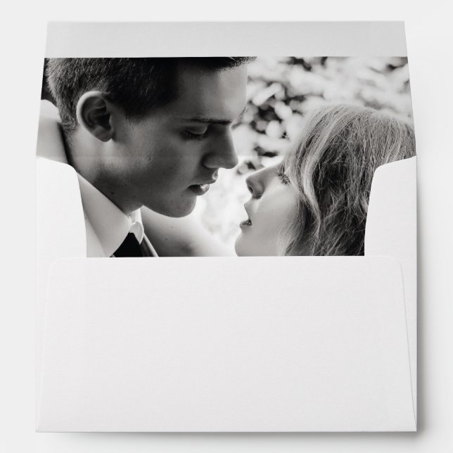 Enveloppe Mariage photo vertical (Dos (Bas))