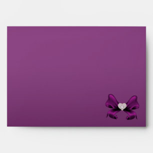 Enveloppe Mariage Plum Purple Peacock