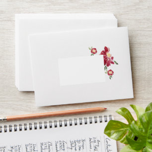 Enveloppe Mariage Red Peonies