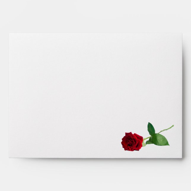 Enveloppe Mariage Red Roses (Devant)