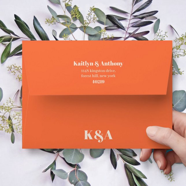 Enveloppe Mariage rétro de charme nostalgique (Créateur téléchargé)