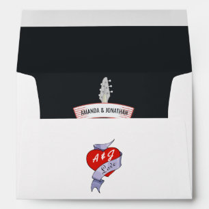 Enveloppe Mariage Rock and Roll