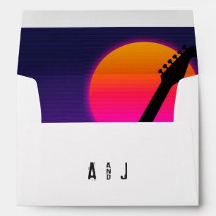 Enveloppe Mariage Rock and Roll