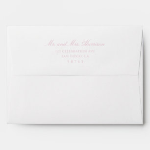 Enveloppe Mariage romantique doux
