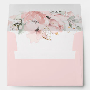 Enveloppe Mariage rose vif et élégant