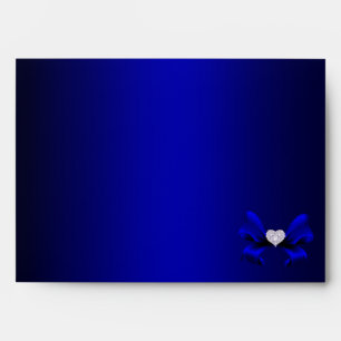 Enveloppe Mariage Royal Blue Peacock