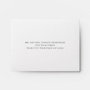 Enveloppe Mariage RSVP bleu élégant