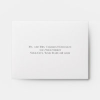 Enveloppe Mariage RSVP élégante et adaptée