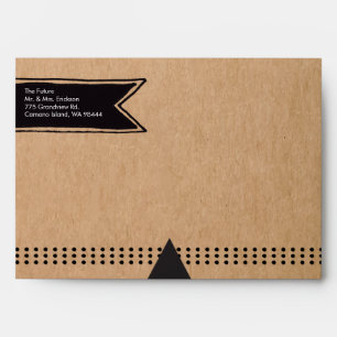 Enveloppe Mariage Rustique Kraft