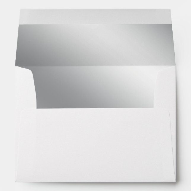 Enveloppe mariage Silver Plain (Dos (Bas))