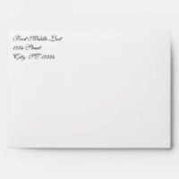 Enveloppe Mariage simple Damask Celadon