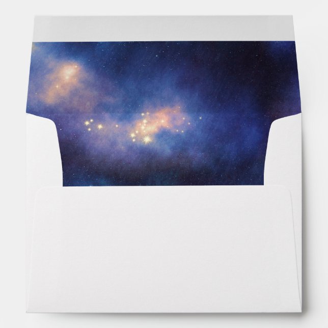 Enveloppe Mariage Starry Night Sky (Dos (Bas))