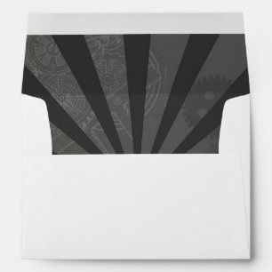 Enveloppe mariage Steampunk Coeurs Mariages Coeurs