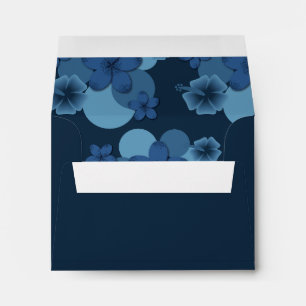 Enveloppe Mariage tropical de la Marine Thème Merci Envelopp