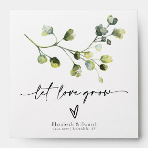 Enveloppe Mariage Verdure Que l'Amour Grandisse Paquet de Gr