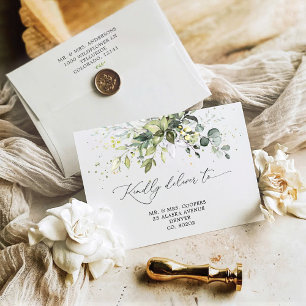 Enveloppe Mariage verte