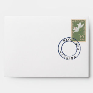Enveloppe mariage vintage