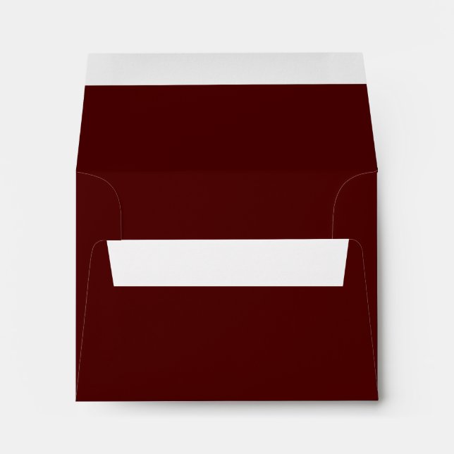 Enveloppe Maroon brûlé (couleur solide) (Dos (Bas))