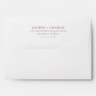 Enveloppe Marron Élégant Minimaliste