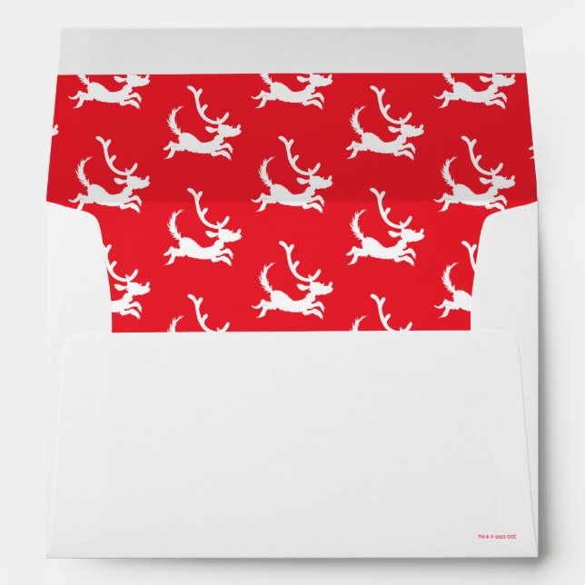 Enveloppe Max the Reindeer Silhouette (Dos (Bas))