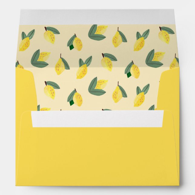 Enveloppe Méditerranée Italie Grèce Citron rose Mariage (Dos (Bas))