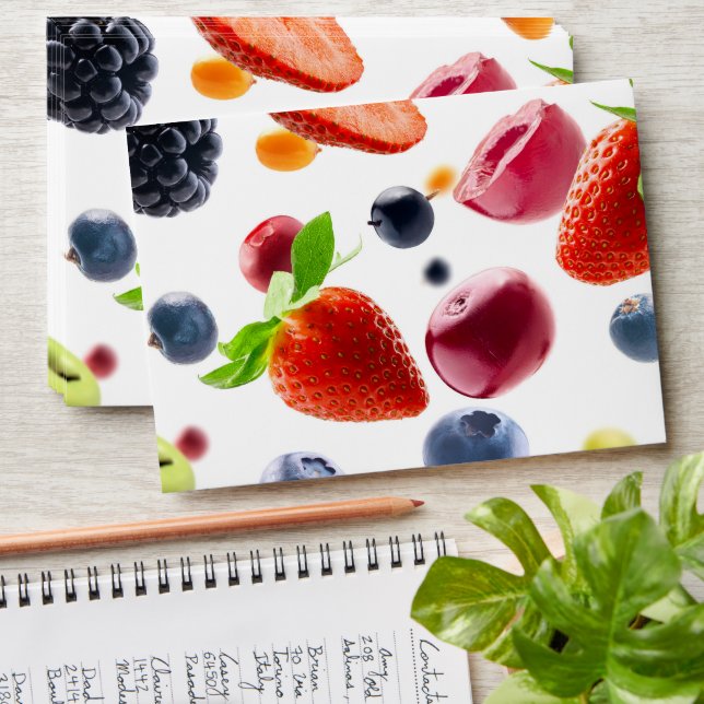 Enveloppe Mélanger les fruits (Stacked)