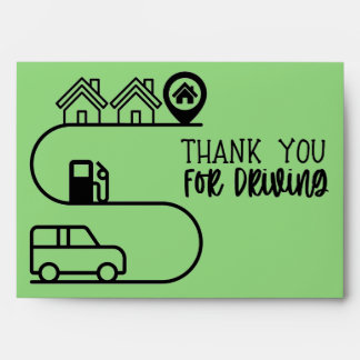 Enveloppe Merci pour la conduite dans l'enveloppe service