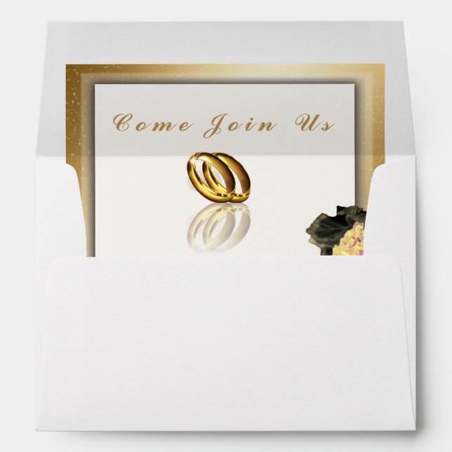 Enveloppe Mercredi Bliss Mariage élégant (Dos (Bas))