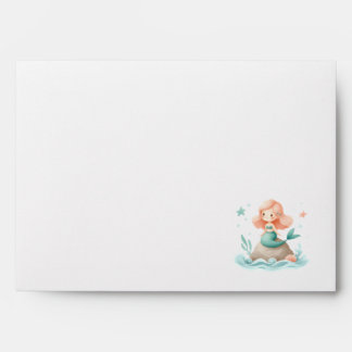 Enveloppe Mermaid Birthday Envelope for Girls Party