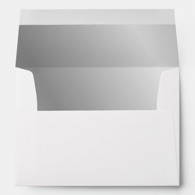 Enveloppe métallique argentée (Dos (Bas))
