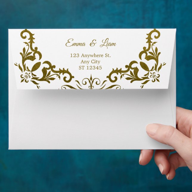 Enveloppe Mexican Wedding Invitation Envelopes – Terracotta (Hand)