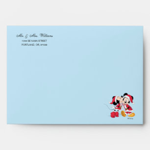 Enveloppe Mickey & Minnie   Jingle Bell Fun