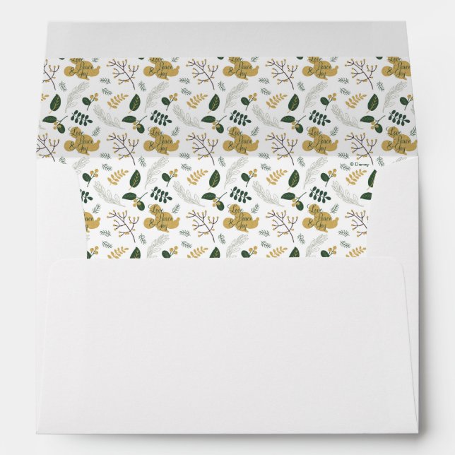 Enveloppe Mickey Mouse | Motif Amour, Paix et Joie (Dos (Bas))