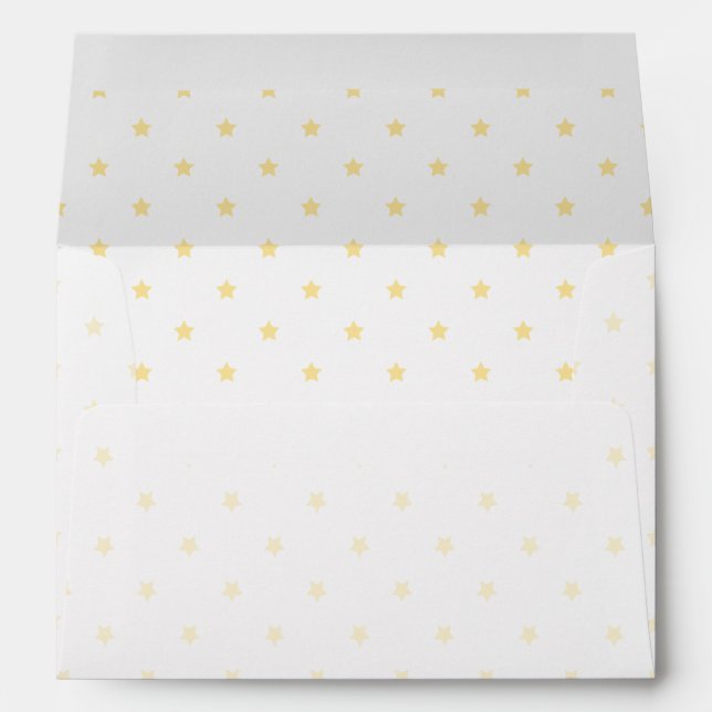 Enveloppe Micro Stars Canary Yellow - White (Dos (Bas))