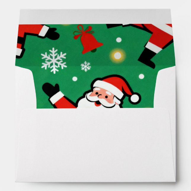 Enveloppe Mid Century Modern Santa (Dos (Bas))