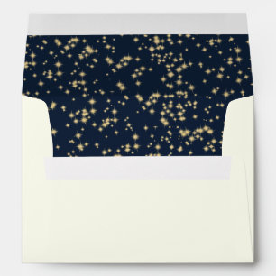 Enveloppe Midnight Stars Twinkle Sky Navy Blue